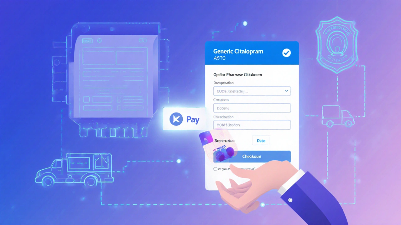 Käsi maksaa verkko-ostoksen krediittikortilla.