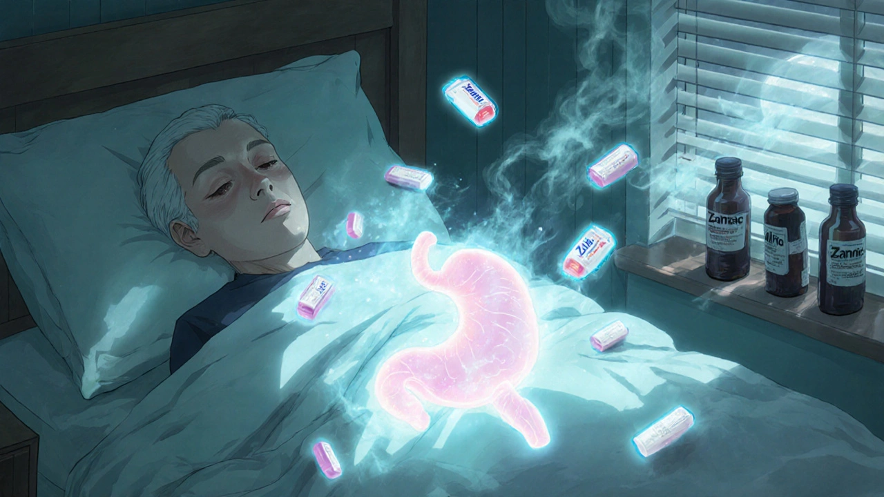 Vanha henkilö nukkuu rauhallisesti, vatsa säteilee pehmeällä valolla.