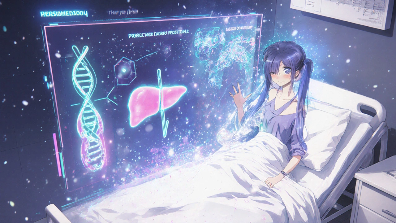 Tulevaisuuden lääkitys: AI-malli määrittää yksilöllisen lääkeannoksen maksasairaudessa.