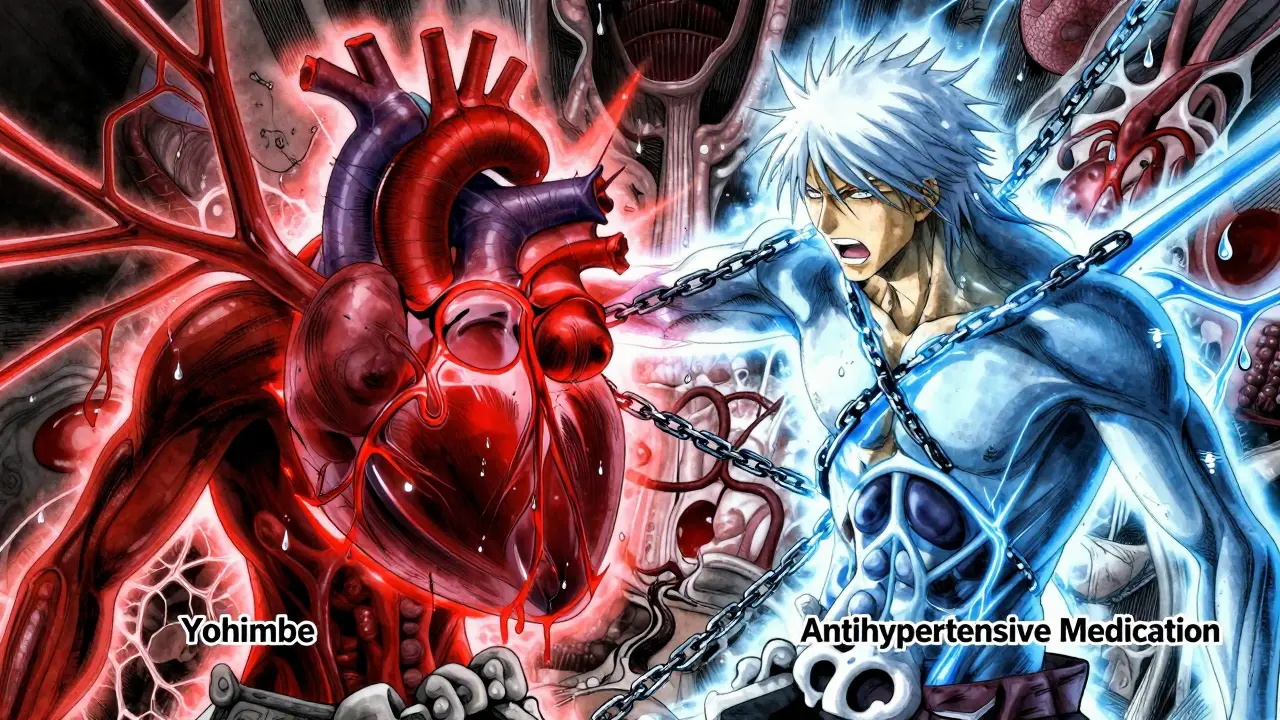 Yohimbe ja verenpaineen laskemiseen käytettävät lääkkeet: Korkea verenpaine ja sydänriskit