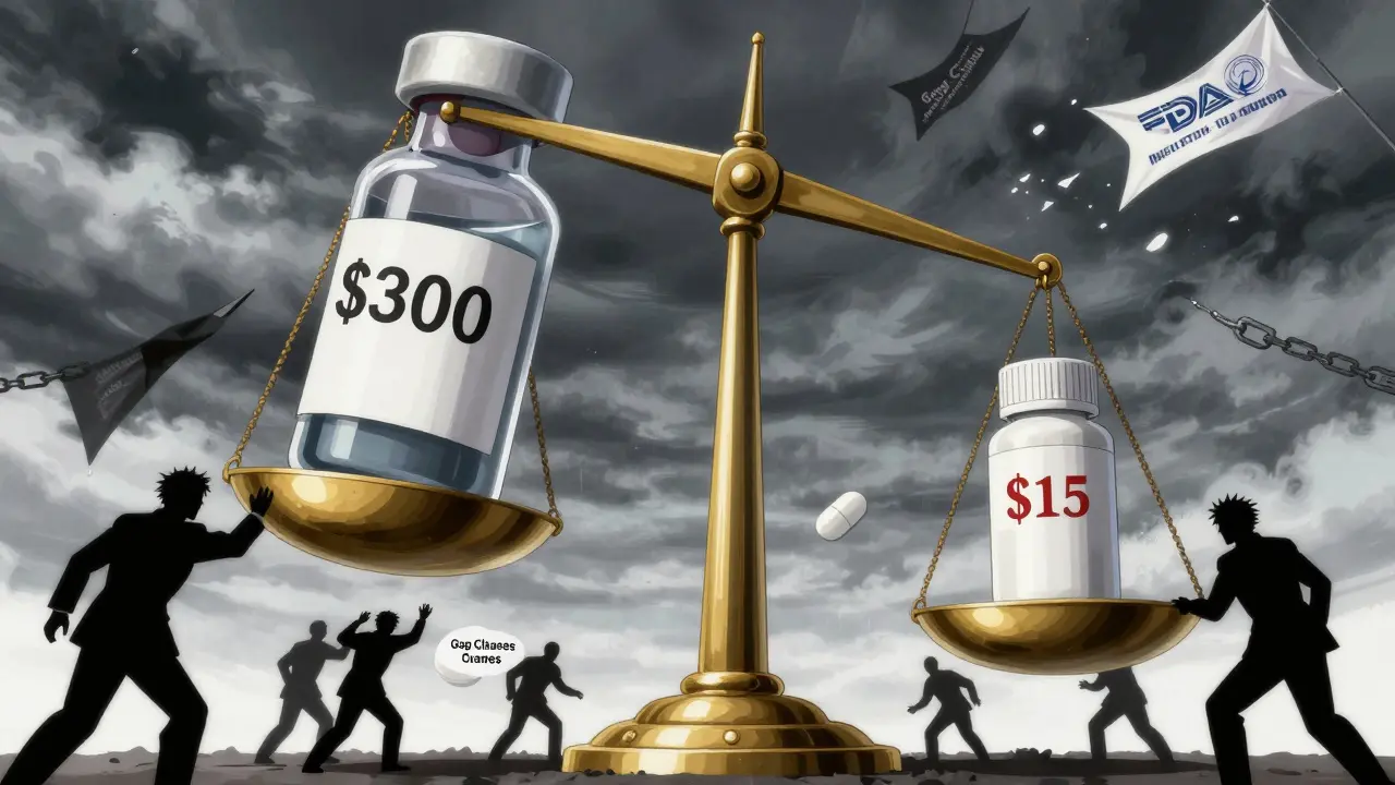 Kevyt yleislääke voittaa kallion alkuperäisen lääkkeen vaakaan, PBM:n ketjut yrittävät painaa sitä alas.