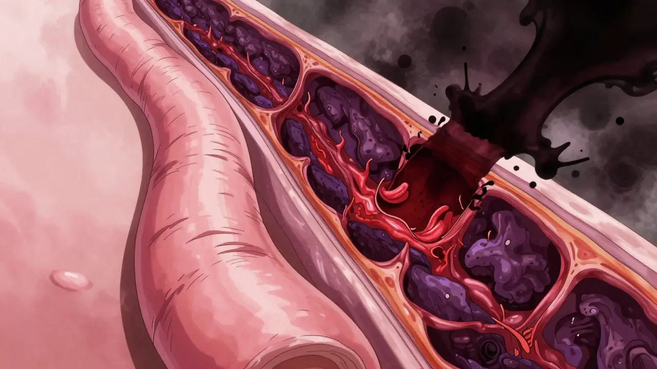 Käsitteellinen kuva ruokatorven limakalvon muutoksesta ja Barrettin ruokatorvesta