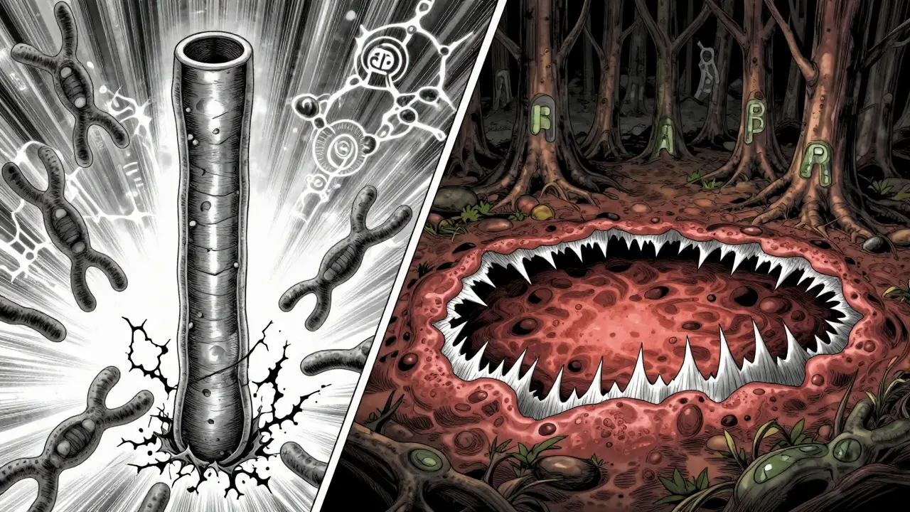 Vertailu adenooman ja hammasreunaisen kasvaimen välillä anime-taiteena